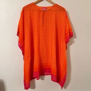 Peter Beaton Nantucket Heart Print Beach Cover-Up Tunic Valentine’s Trip ready